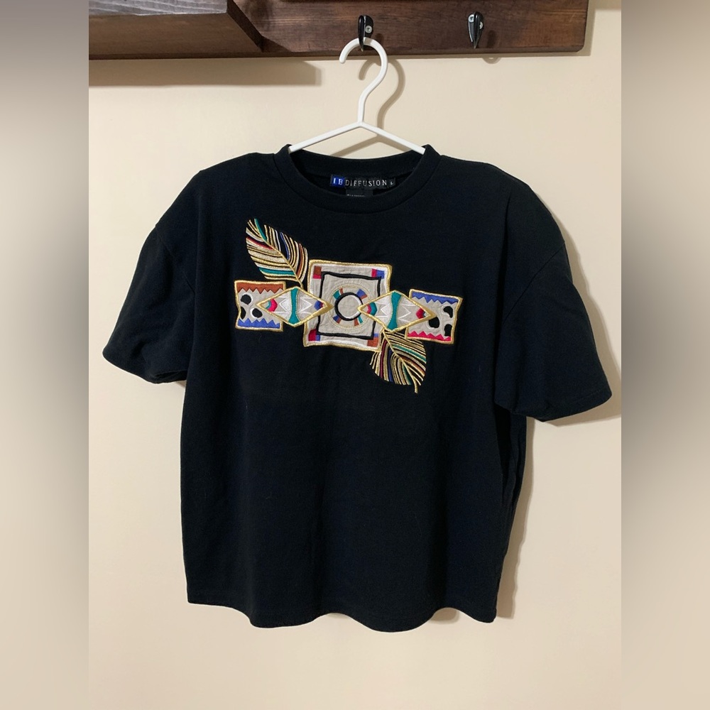 Vintage short sleeve sweater